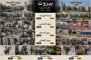بيروت 1960 × بيروت 2026 مدينة تغيّرت… وذاكرة لم تتغيّر
